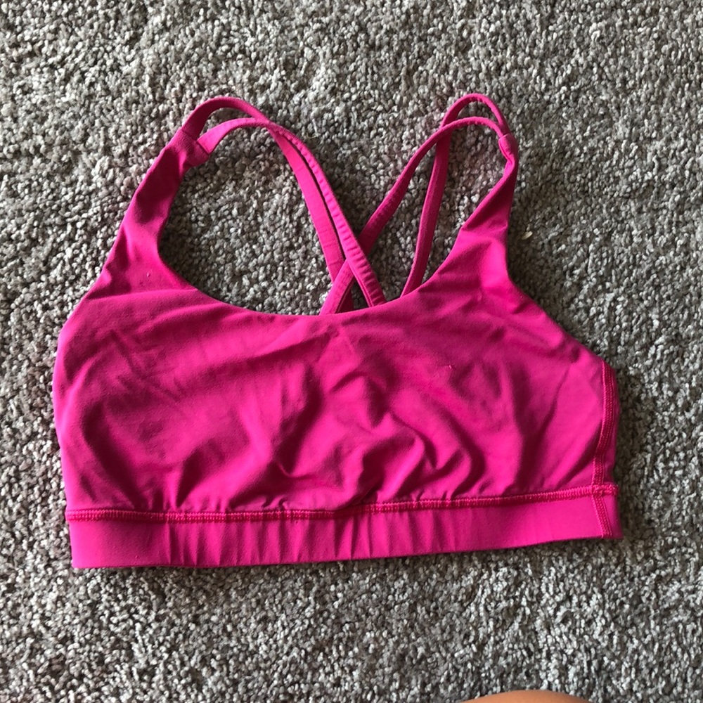 Hot Pink lululemon sports bra